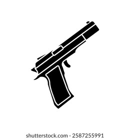 Gun vector icon. Weapon illustration sign . shooting symbol. army logo.
