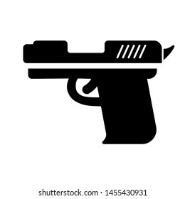 Gun vector Icon. Weapon symbol illustration. Military Equipment Illustration Logo Template.