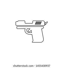 Gun vector Icon. Weapon symbol illustration. Military Equipment Illustration Logo Template.
