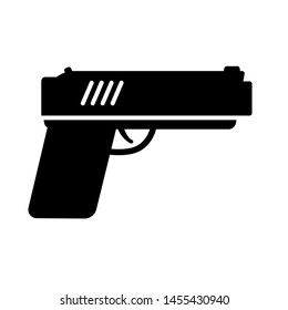 Gun vector Icon. Weapon symbol illustration. Military Equipment Illustration Logo Template.
