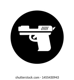 Gun vector Icon. Weapon symbol illustration. Military Equipment Illustration Logo Template.