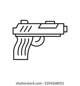 Gun vector icon which can easily modify or edit

