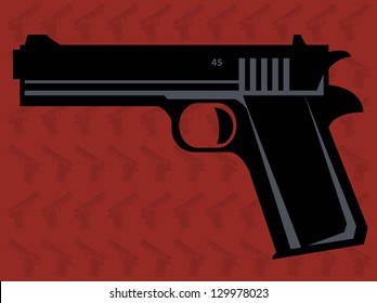 Gun, vector illustration