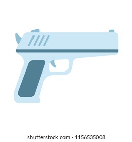 A gun vector illustration in flat color design