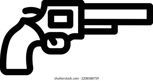 gun  Vector illustration on a transparent background. Premium quality symmbols. Thin line vector icons for concept and graphic design. 

