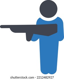 gun Vector illustration on a transparent background. Premium quality symmbols. Glyphs vector icons for concept and graphic design.