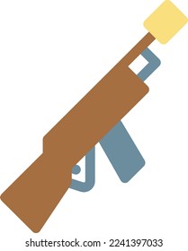 gun  Vector illustration on a transparent background. Premium quality symmbols. Line Color vector icons for concept and graphic design.