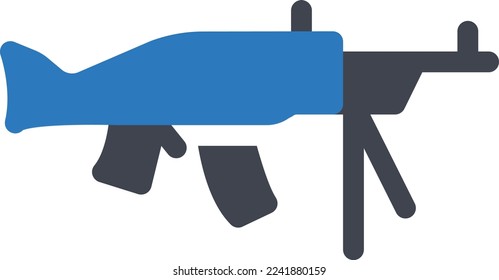 gun Vector illustration on a transparent background. Premium quality symmbols. Glyphs vector icons for concept and graphic design.