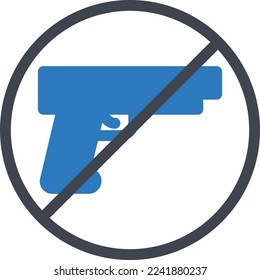 ilustración del vector de armas en un fondo transparente. Símbolos de calidad superior. Iconos vectoriales de glifos para diseño de conceptos y gráficos.