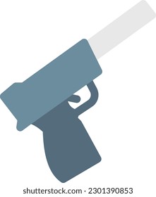 gun Vector illustration on a transparent background. Premium quality symmbols. Line Color vector icons for concept and graphic design.
