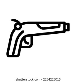 Diseño de icono de línea de vectores de pistón