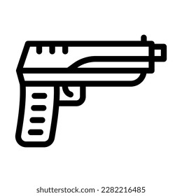 Diseño de icono de línea de vectores de pistón