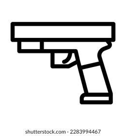 Diseño de icono de línea de vectores de pistón