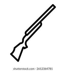 Gun Vector Line Icon Design