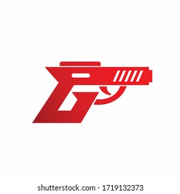 Gun Vector Logo, Letter G Logo Design