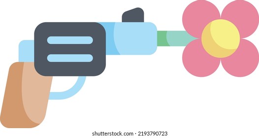 gun vector on white background. isolated Vector icon