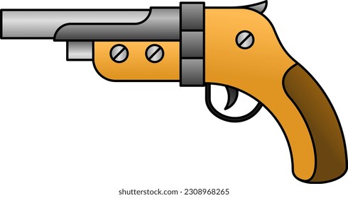 Gun vector. Shoot. Weapon. clipart