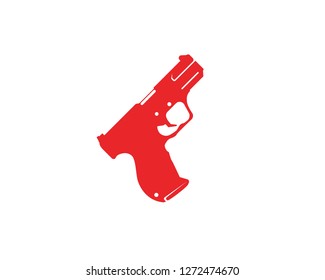 Gun vector symbol template