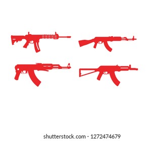 Gun vector symbol template