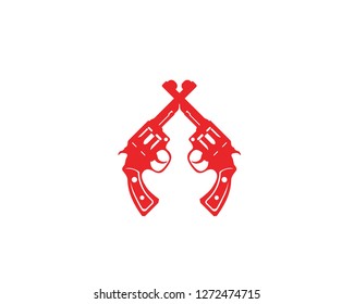 Gun vector symbol template