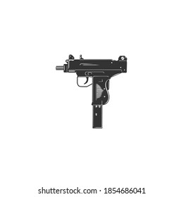 A gun. A weapon. Can be used as a sketch of a tattoo.