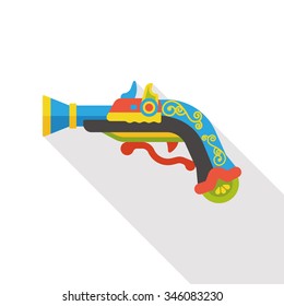 gun weapon flat icon