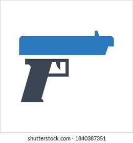 Gun weapon icon (vector illustration)