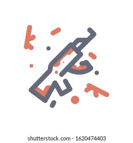 Gun, weapon Icon, World War and Military