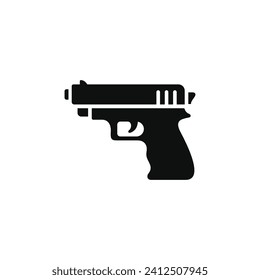 Icono de armas de armas aisladas en fondo blanco
