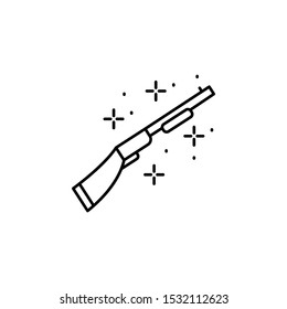 Gun, weapons icon. Simple line, outline vector of Thanksgiving day icons for ui and ux, website or mobile application