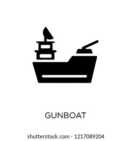 gunboat icon. gunboat symbol design from Nautical collection. Simple element vector illustration on white background.