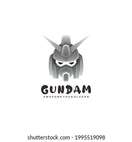 gundam colorful logo design ilustration  svg