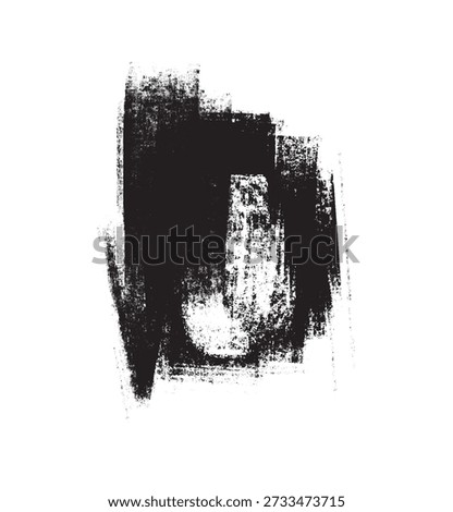 Gunge rolled ink stamp textures handmade with brayer. Letterpress vintage rough irregular rectangle vertical backgrounds Linocut relief printing shapes illustration transparent backdrop