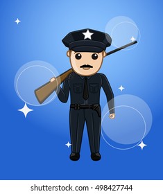 Gunman with Rifle