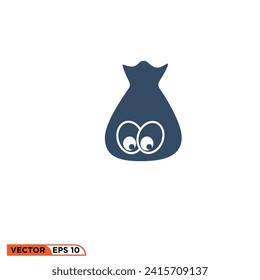 Gunny sack icon vector graphic of template 