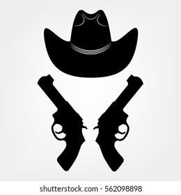guns and hat