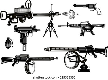 Guns: old and modern