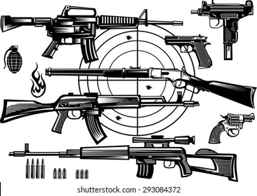 Guns: old and modern