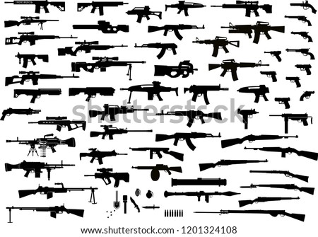 Guns: old and modern
