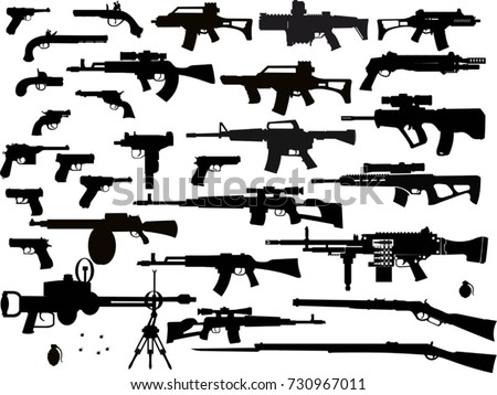Guns: old and modern