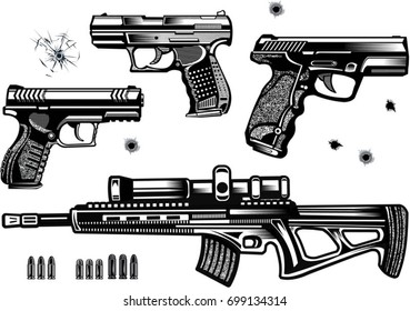 Guns: pistol 