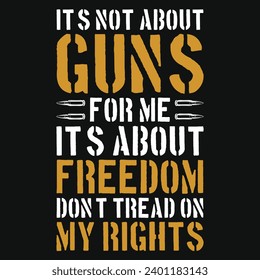 Guns or riffles typography or graphics tshirt design 