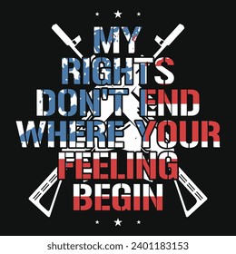Guns or riffles typography or graphics tshirt design 
