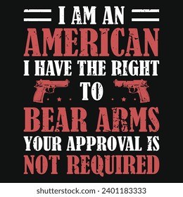 Guns or riffles typography or graphics tshirt design 