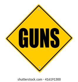 guns road sign