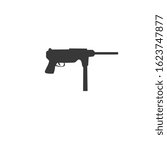 guns simple clip art vector illustration