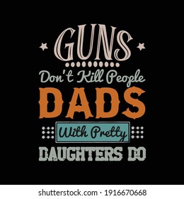 Guns t shirt design template.vector illustrator
