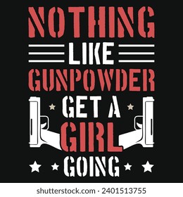 Guns typography tshirt design vector design 