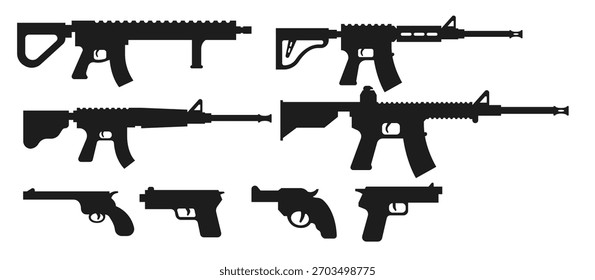 guns vector pack vector illustration