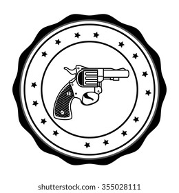 Guns and weapons graphic design, vector illustration eps10